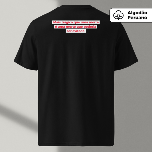 Camisa (Preta e Branca) - Stop the Bleed