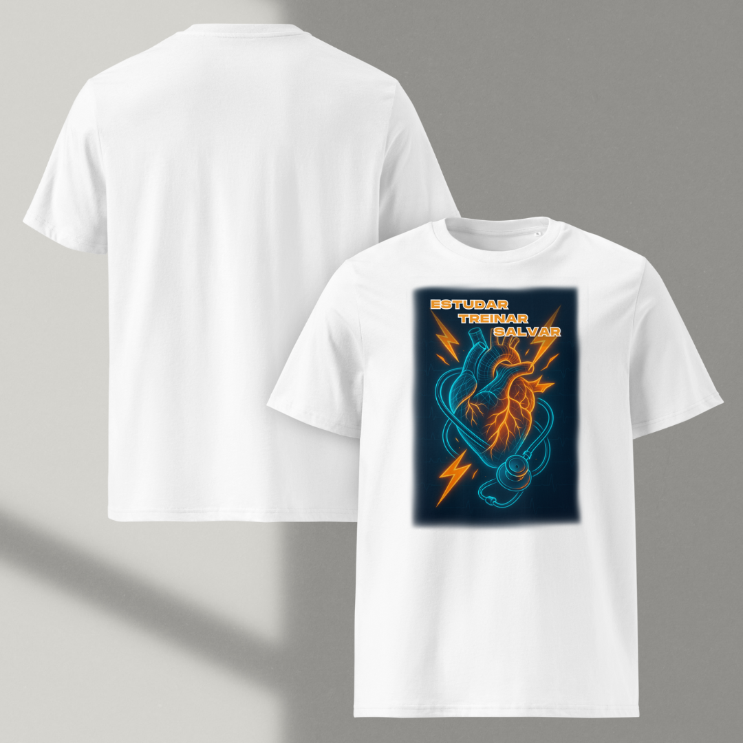 Camisa - Estudar, Treinar e Salvar