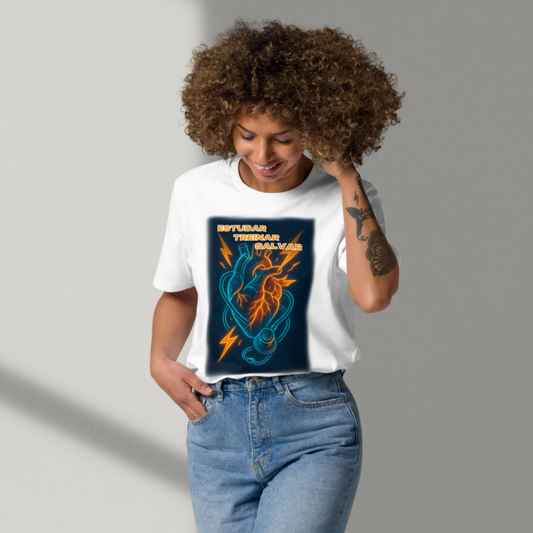 Camisa - Estudar, Treinar e Salvar