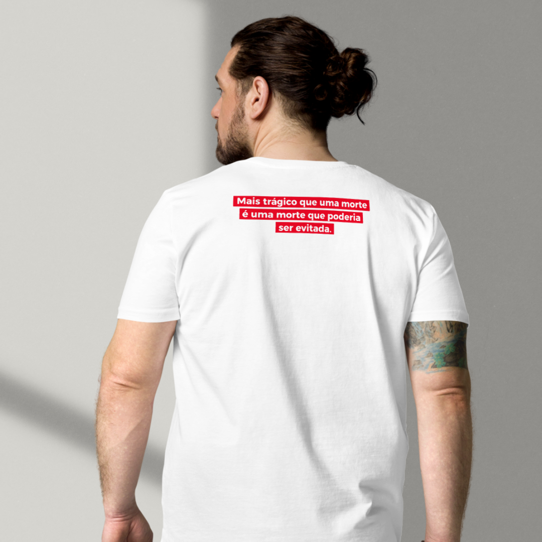 Camisa (Preta e Branca) - Stop the Bleed