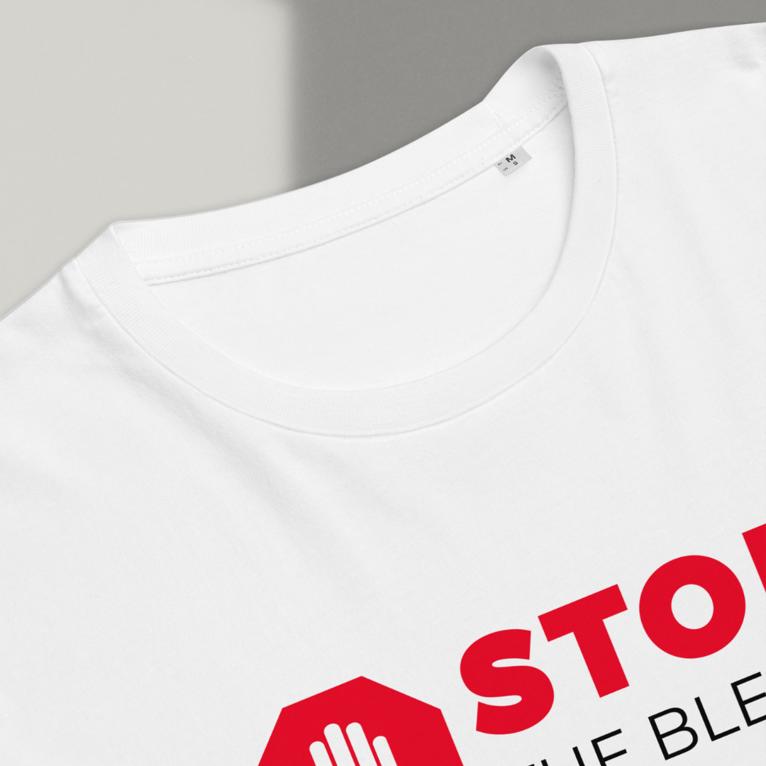 Camisa (Preta e Branca) - Stop the Bleed