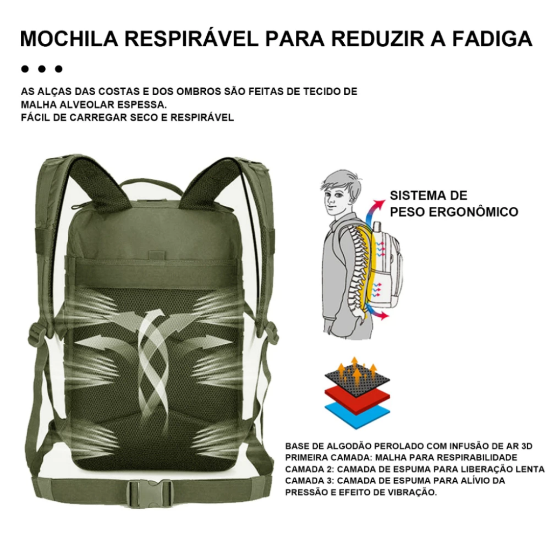 Mochila Militar Tática - 50 Litros