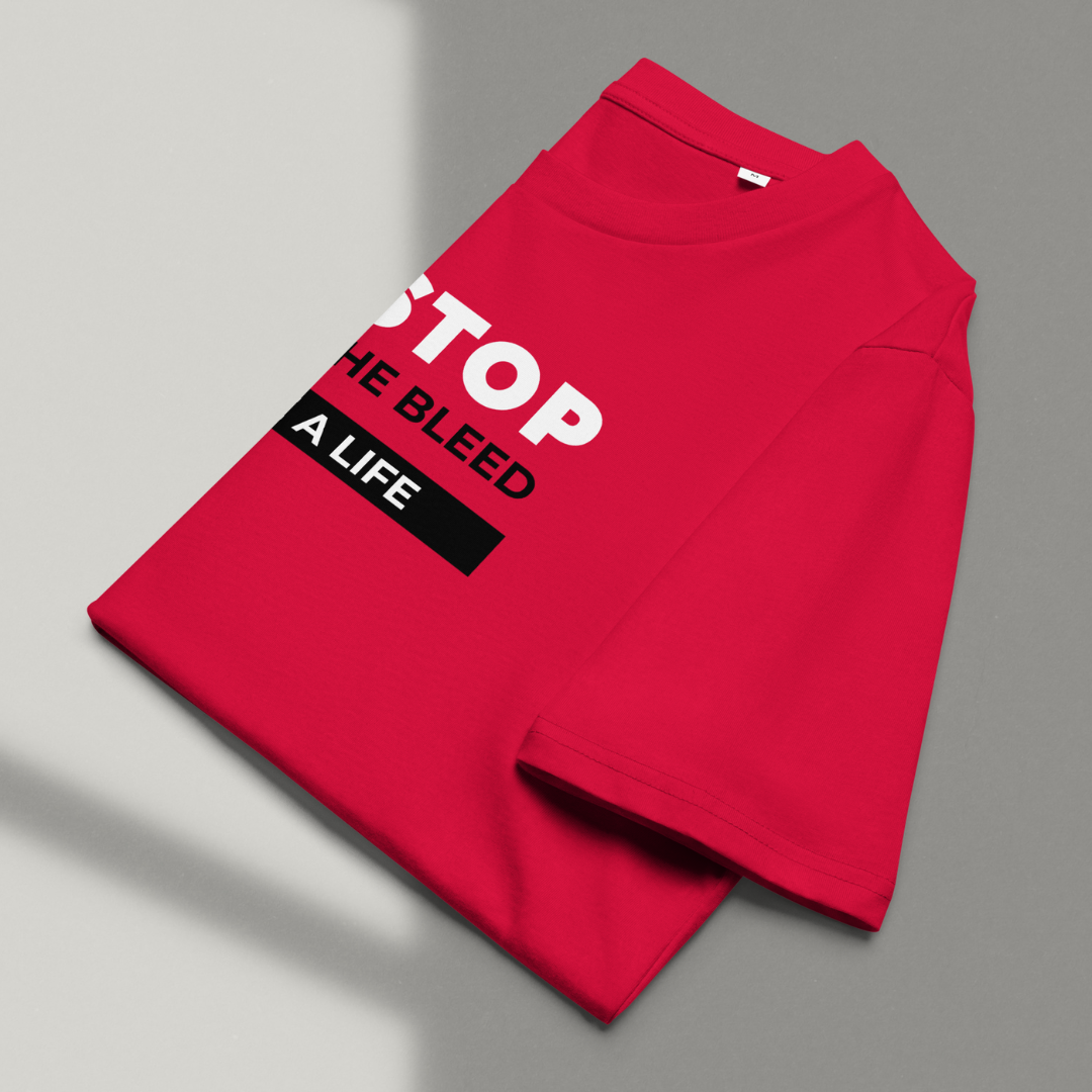 Camisa (Vermelha) - Stop the Bleed