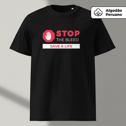 Camisa (Preta e Branca) - Stop the Bleed